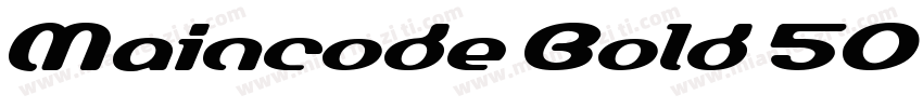 Maincode Bold 50字体转换